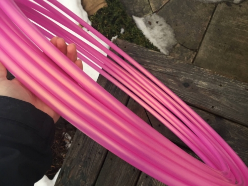 cheap hula hoop, polypro hoop, custom hula hoop, beginner hula hoop, festival hoop, pink hula hoop,